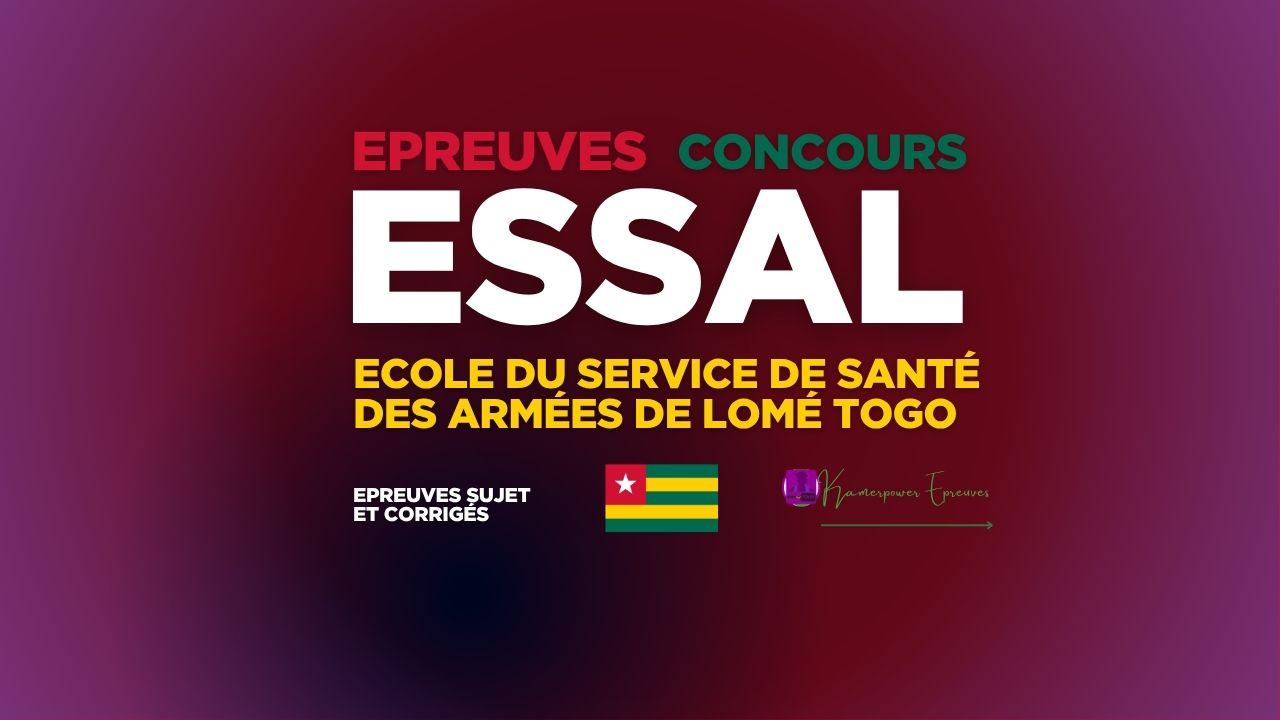 concour essal Togo 2025-2026 université de lomé faculté de médecine