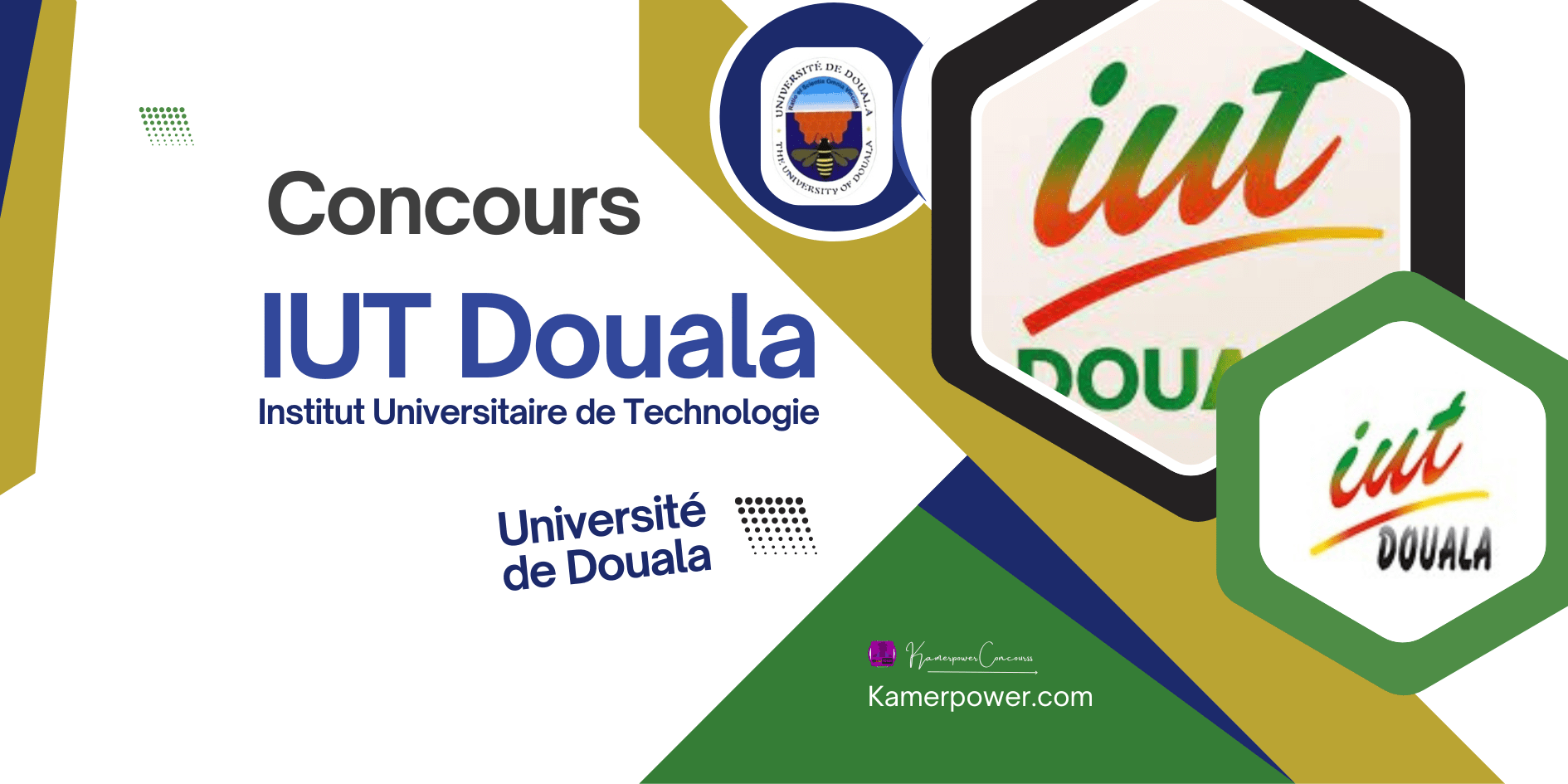 Concours IUT douala 2025-2026 filière université de douala