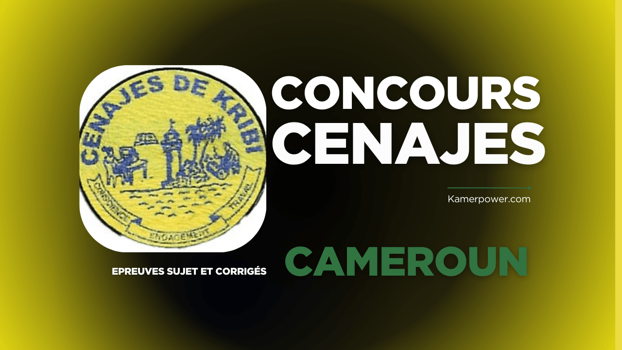 Concours d'entrée aux CENAJES