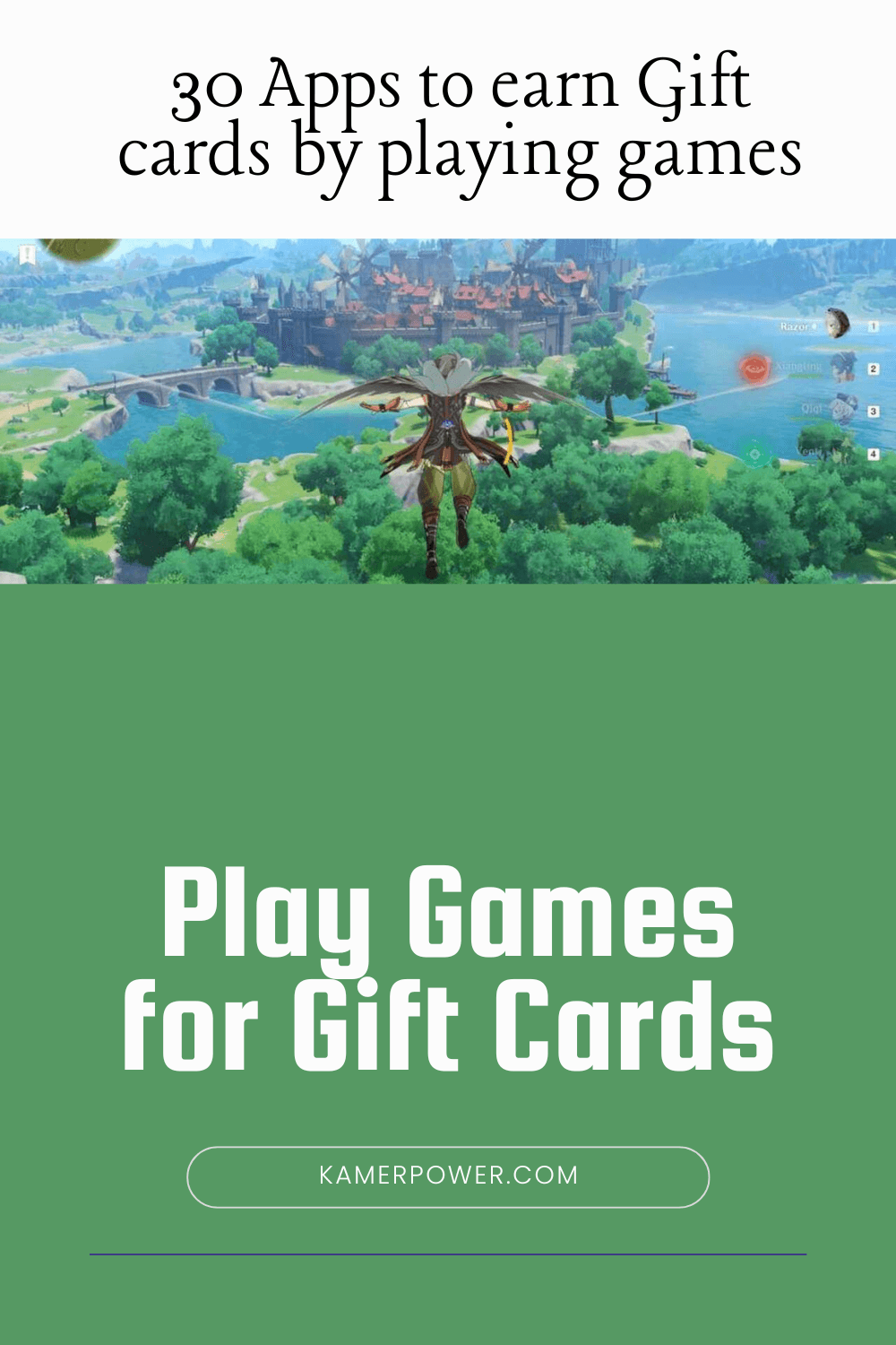 30 Apps to earn Gift cards by playing games | Play Games for Gift Cards